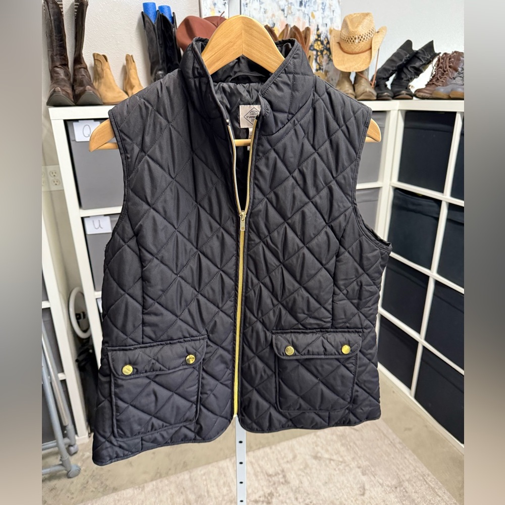 St. John's Bay Black and Cream Jacket - Picture 1 of 8